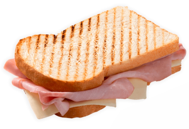 Knuspriges Schinken-Käse-Toast