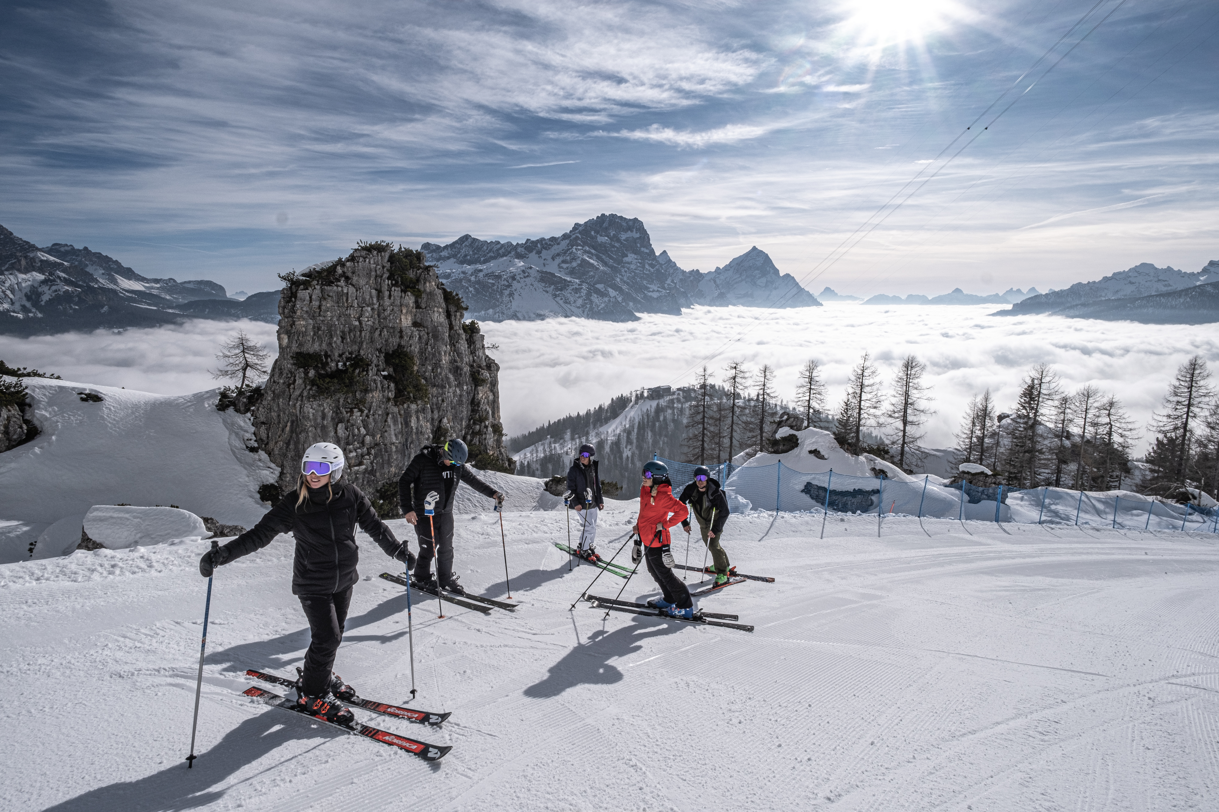Verschneite Dolomitenlandschaft bei Sillian