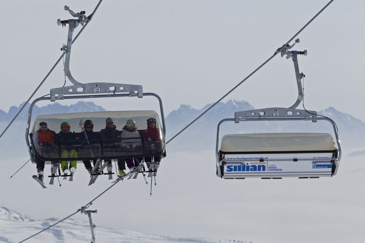 Sessellift am Thurntaler im Skizentrum Sillian-Hochpustertal